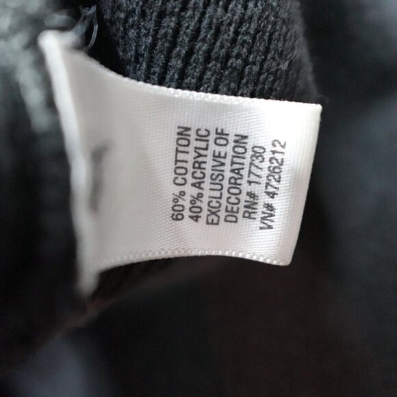 Vintage Mossimo Sweater Medium Black Gray Full Zip Ski 1973 Jacket Y2K - Picture 4 of 7